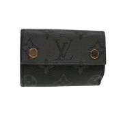 Pre-owned Svart lerret Louis Vuitton lommebok