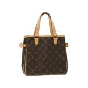 Brukt Brunt Lerret Louis Vuitton Batignolles Skulderveske