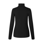 Klassisk Svart Turtleneck