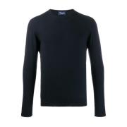 Marineblå Cashmere Crew Neck Genser