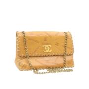 Beige Skinn Chanel Flap Bag