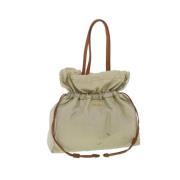 Pre-owned Beige nylon Prada skulderveske