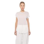 Offwhite Cathrine Hammel Tencel Tee-Shirt T-Skjorter