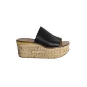 Pre-owned Chloé-sandaler i svart skinn