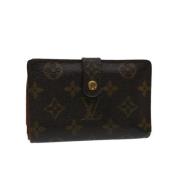 Brukt Brun Lerret Louis Vuitton Lommebok