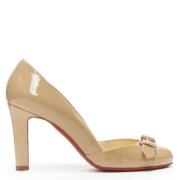 Pre-owned Beige skinn Christian Louboutin hæler