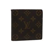 Brukt Svart Lerret Louis Vuitton Lommebok