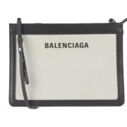 Pre-owned Svart lerret Balenciaga Clutch