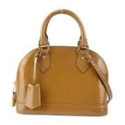 Pre-owned Brunt skinn Louis Vuitton Alma