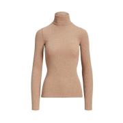 Beige Turtleneck Sweater