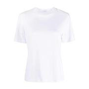 Hvit Bomull T-skjorte - Klassisk Stil
