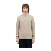 Beige Adryan Sweater med Ribbede Detaljer