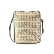 Pre-owned Beige skinn Fendi skulderveske