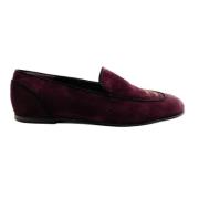 Pre-owned Lilla semsket skinn Chanel Flats