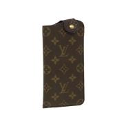 Pre-owned Brunt lerret Louis Vuitton-saken