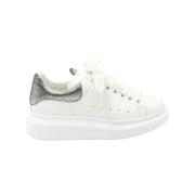 Pre-owned Hvit skinn Alexander McQueen joggesko