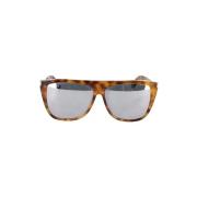 Pre-owned Brown Acetate Saint Laurent solbriller