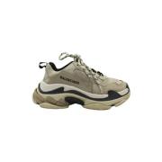 Pre-owned Beige Polyester Balenciaga joggesko