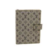 Beige Lerret Agenda - Monogram Mini Stil