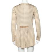 Pre-owned Beige strikk Armani Cardigan