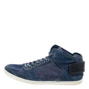 Pre-owned Navy semsket skinn Louis Vuitton joggesko