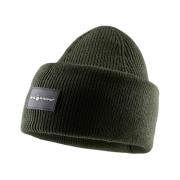 Løp brettet lang beanie mørk skog