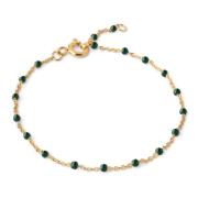 Petrol Green Enamel Bracelet, Lola Armbånd