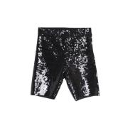 Svart bomull Celine shorts