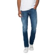 Klassisk Straight Fit Denim Jeans