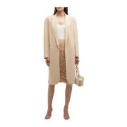 Sand Norma Kamali Oversized Single Breasted Jacket