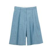 Sommer Pinstripe Høytlivs Shorts