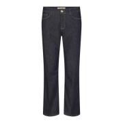 Trendy Korte Høy Midje Flare Jeans