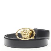 Pre-owned Svart skinn Versace belte