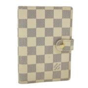 Pre-owned Hvitt lerret Louis Vuitton Agenda