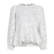 Rizzo Sequins Bluse Ivory