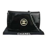 Pre-owned Svart skinn Chanel lommebok på kjede