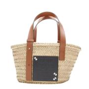 Pre-owned Brun Raffia Loewe veske