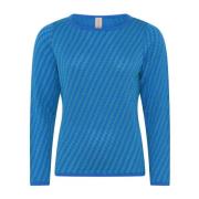 Spesiell Rutete Pullover Bluse