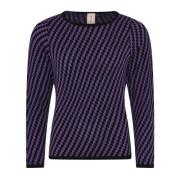 Spesiell Rutete Pullover Bluse