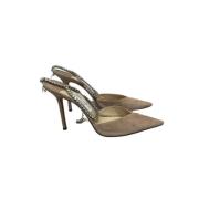 Pre-owned Beige semsket skinn Jimmy Choo haeler