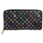 Pre-owned Flerfarget lerret Louis Vuitton lommebok