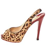 Pre-owned Beige skinn Christian Louboutin haeler