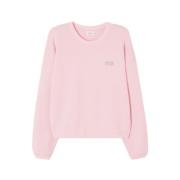 Rosa Izubird Sweatshirt med Logo Print