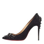 Pre-owned Svart semsket skinn Christian Louboutin haeler