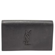 Pre-owned Svart skinn Yves Saint Laurent Clutch