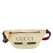 Pre-owned Hvit Gucci belteveske i skinn