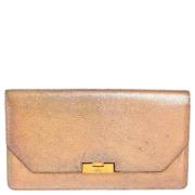 Pre-owned Gucci-clutch i metallisk skinn