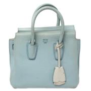 Pre-owned Bla skinn MCM Tote