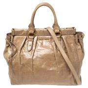 Pre-owned Beige skinn Miu Miu Tote