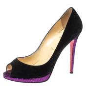 Pre-owned Svart semsket skinn Christian Louboutin haeler